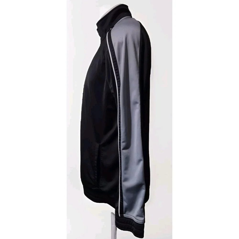 Starter Track Jacket L Mens Athleisure Streetwear Black Grey Full Zip RM42Y032